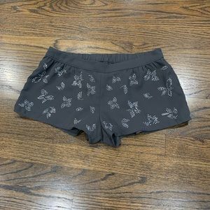 Good Condition Hollister Women’s Embellished Shorts Size Small Dark Gray